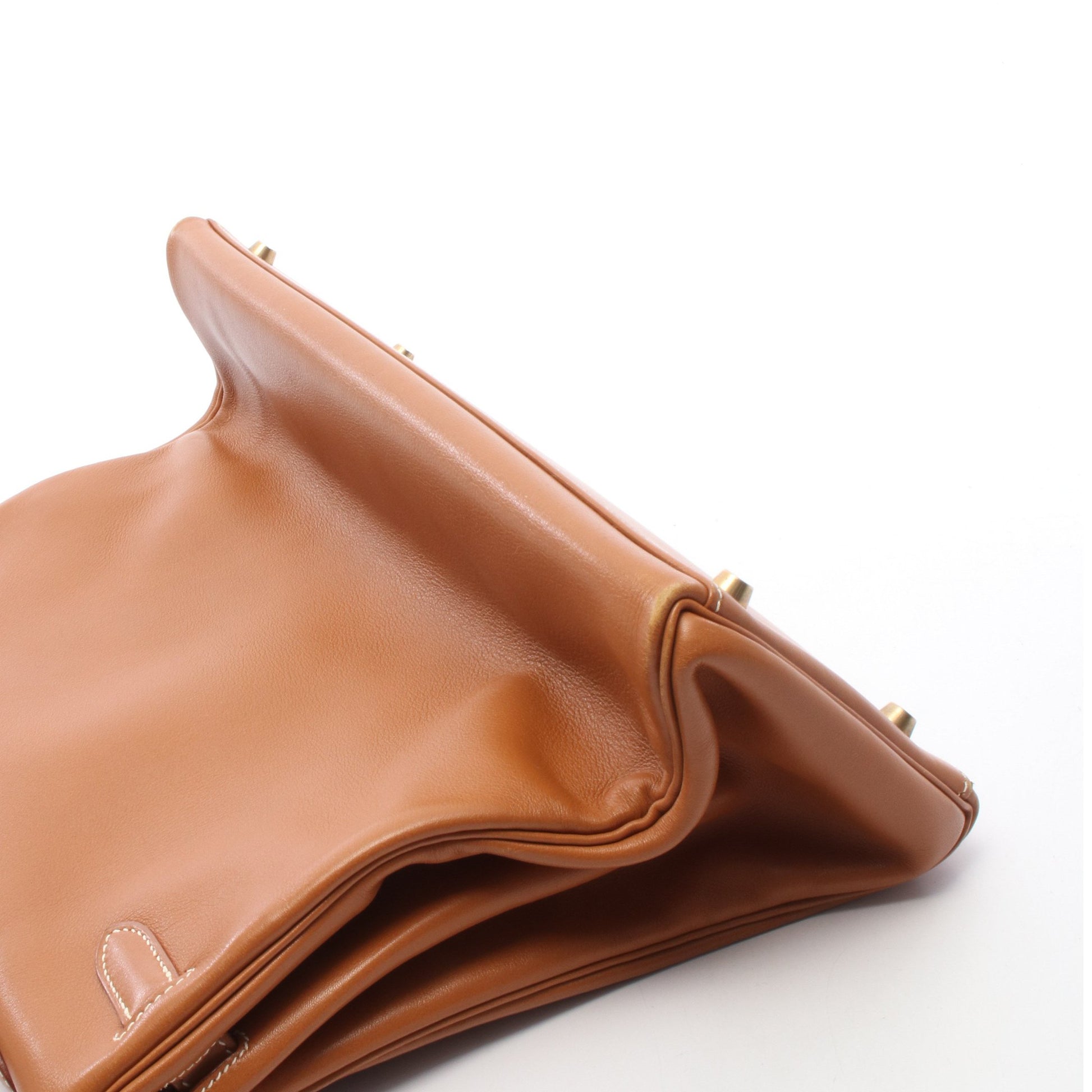 ケリー35 ゴールド 内縫い 2WAY ハンドバッグ ヴォーガリバー ブラウン ゴールド金具 □A刻印 エルメス バッグ HERMES