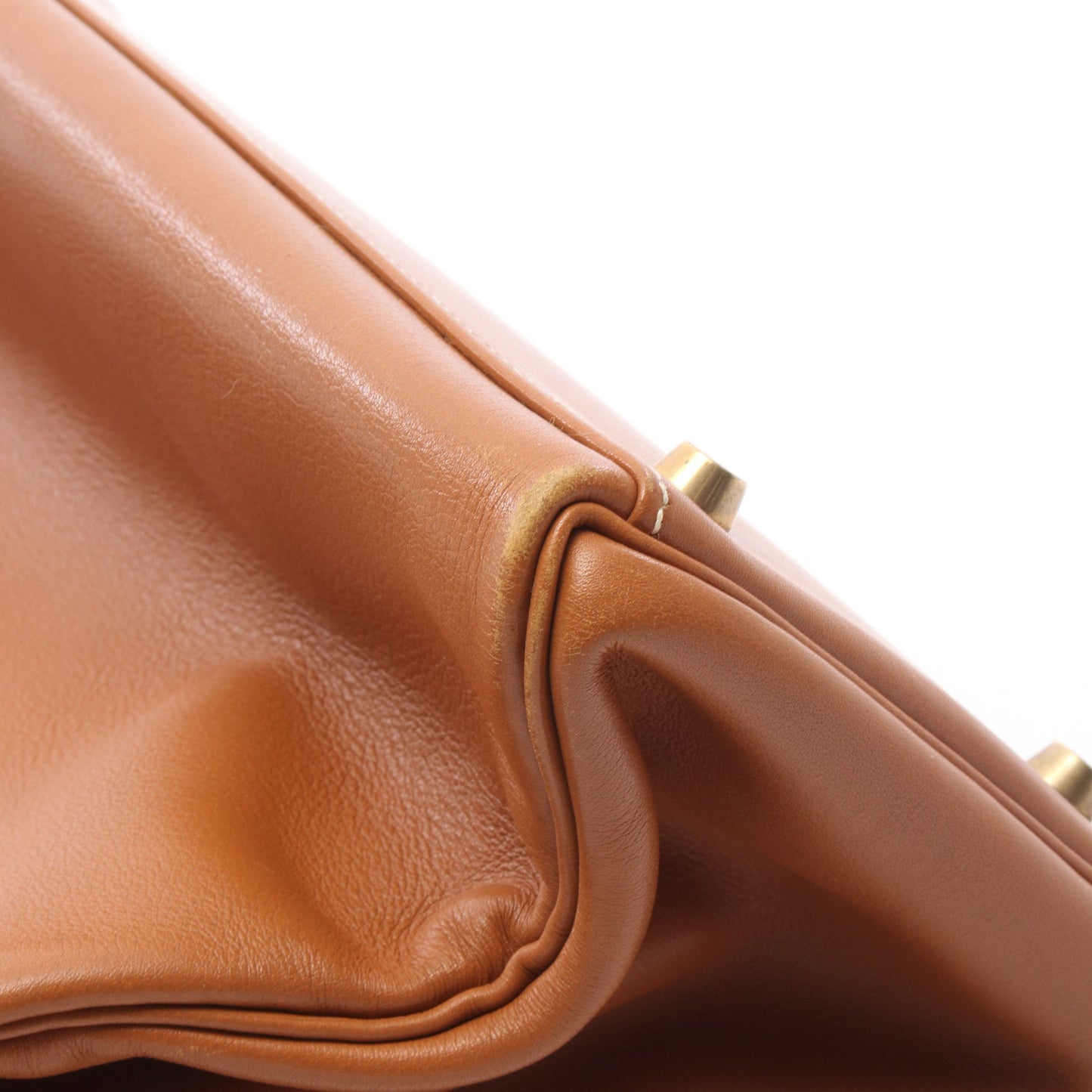 ケリー35 ゴールド 内縫い 2WAY ハンドバッグ ヴォーガリバー ブラウン ゴールド金具 □A刻印 エルメス バッグ HERMES