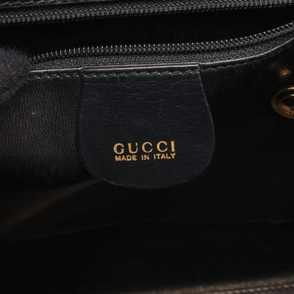 レディロック 2WAY ハンドバッグ クロコダイル ブラック グッチ バッグ GUCCI