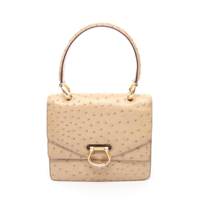 ハンドバッグ オーストリッチ ベージュ セリーヌ バッグ CELINE