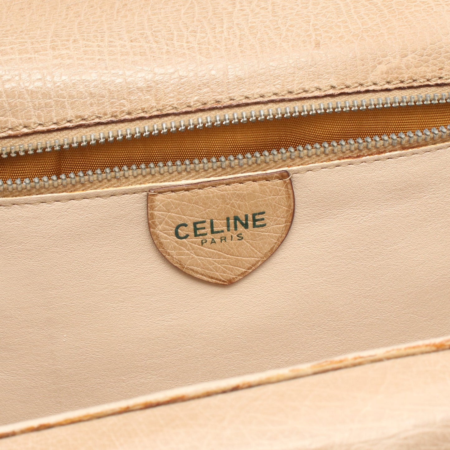 ハンドバッグ オーストリッチ ベージュ セリーヌ バッグ CELINE