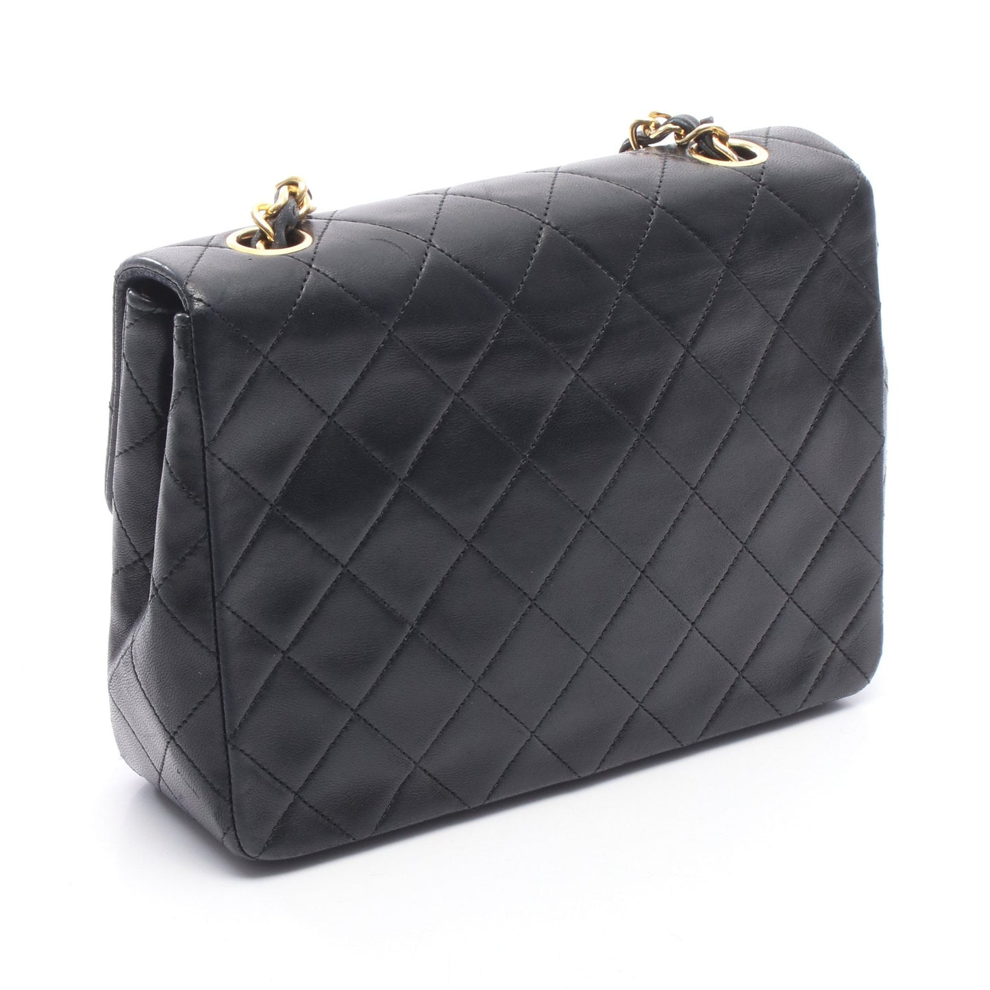 ミニマトラッセ20 チェーンショルダーバッグ ラムスキン ブラック ゴールド金具 シャネル バッグ CHANEL