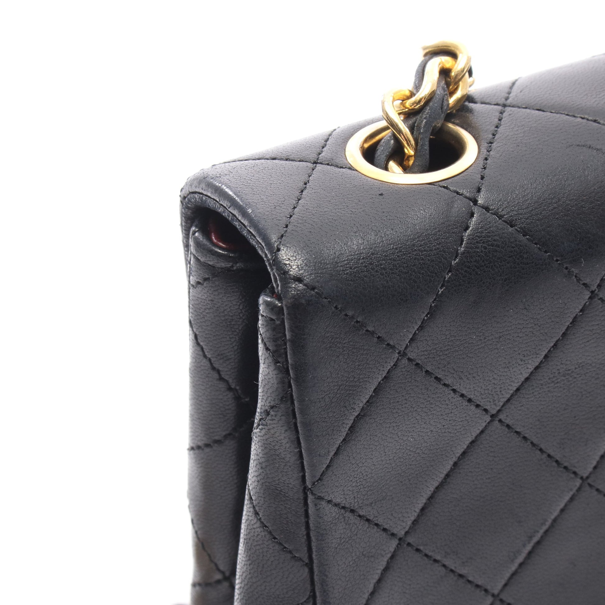 ミニマトラッセ20 チェーンショルダーバッグ ラムスキン ブラック ゴールド金具 シャネル バッグ CHANEL