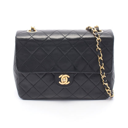 ミニマトラッセ20 チェーンショルダーバッグ ラムスキン ブラック ゴールド金具 シャネル バッグ CHANEL