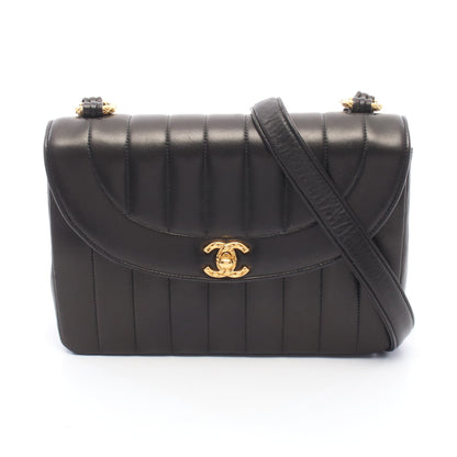 マドモアゼル ショルダーバッグ ラムスキン ブラック ゴールド金具 シャネル バッグ CHANEL
