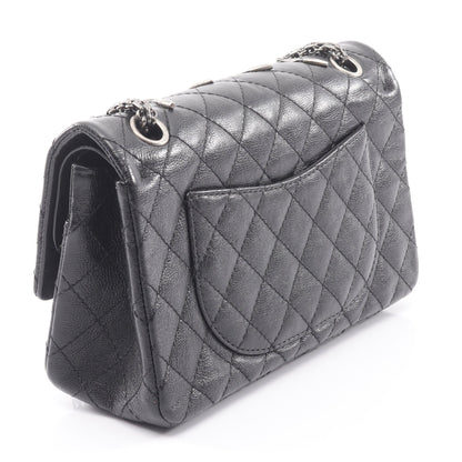 2.55 マトラッセ マドモアゼルチェーン Wフラップ Wチェーンショルダーバッグ レザー ブラック シャネル バッグ CHANEL