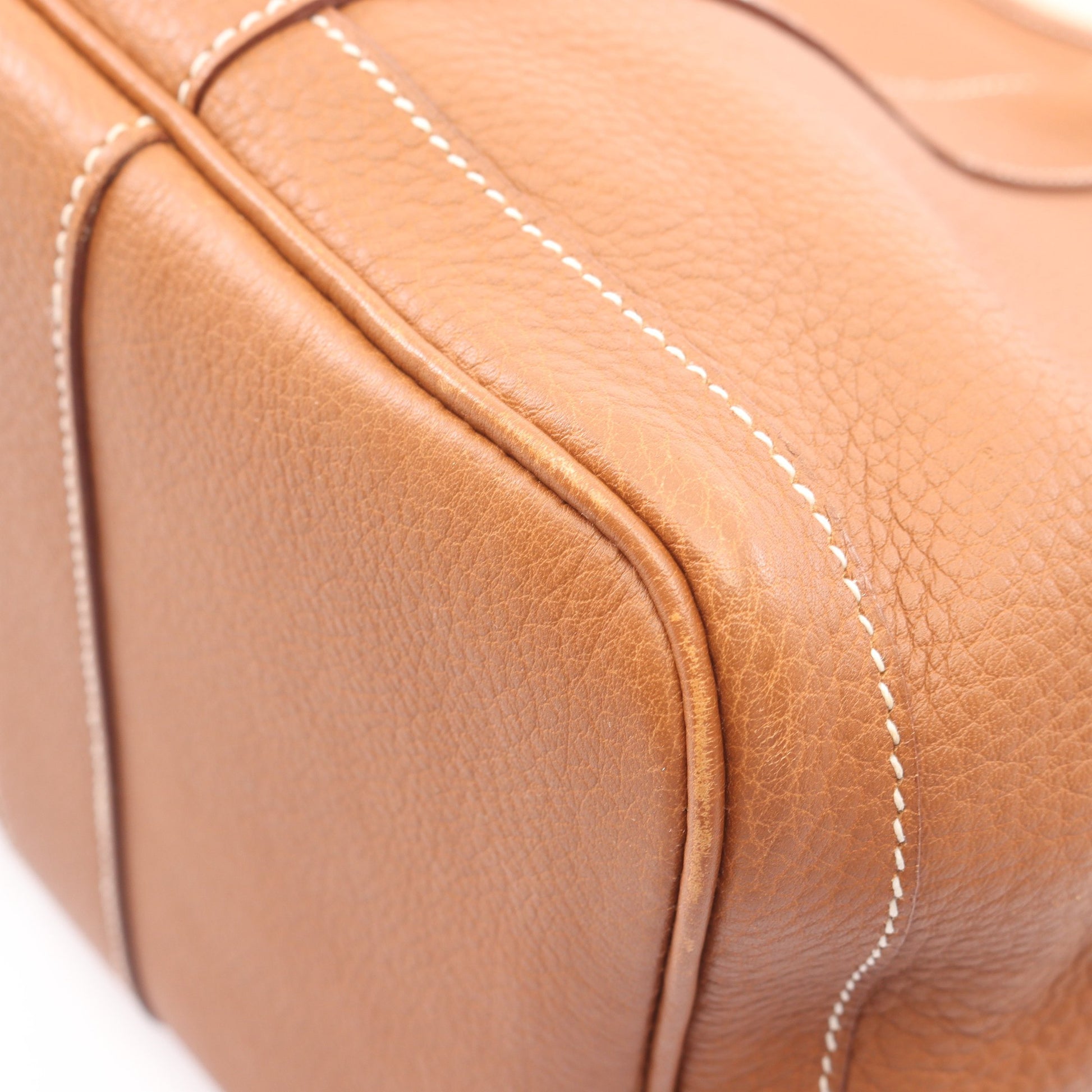 ガーデンパーティPM ゴールド ハンドバッグ トートバッグ ネゴンダ ブラウン シルバー金具 □L刻印 エルメス バッグ HERMES
