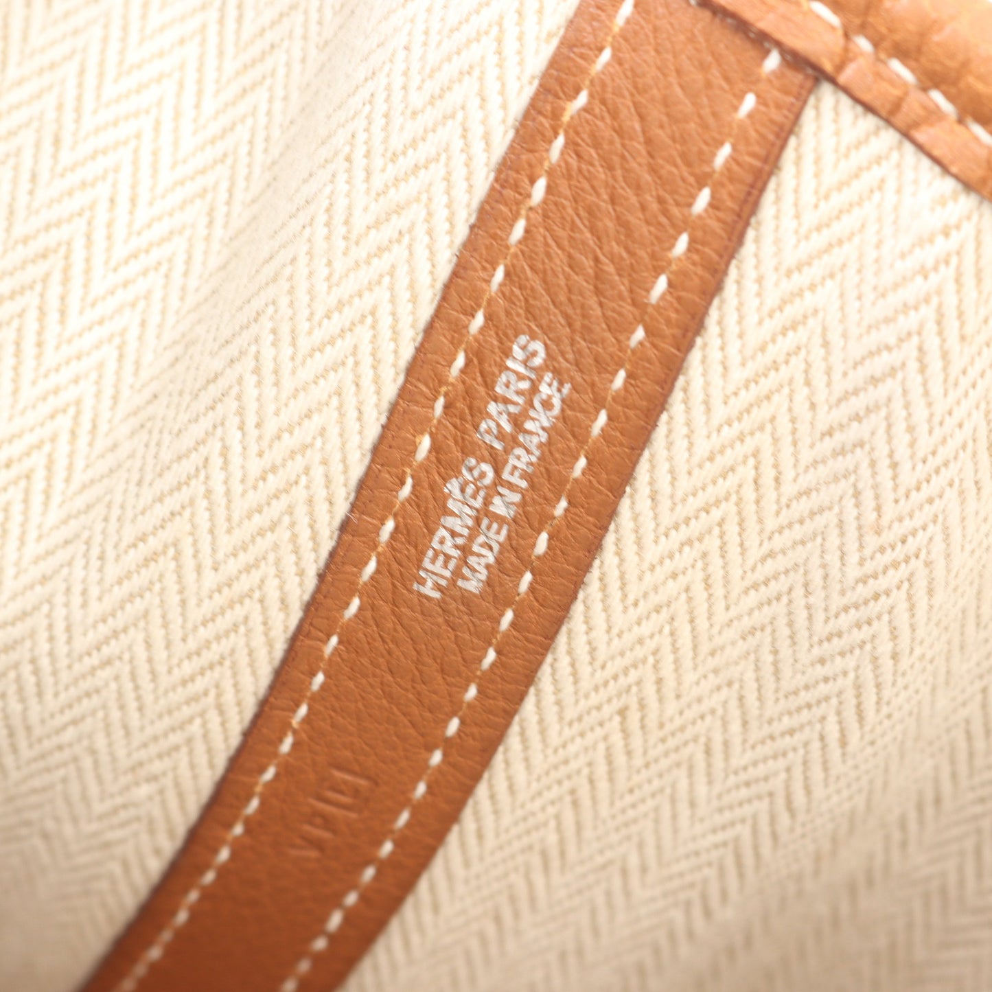 ガーデンパーティPM ゴールド ハンドバッグ トートバッグ ネゴンダ ブラウン シルバー金具 □L刻印 エルメス バッグ HERMES