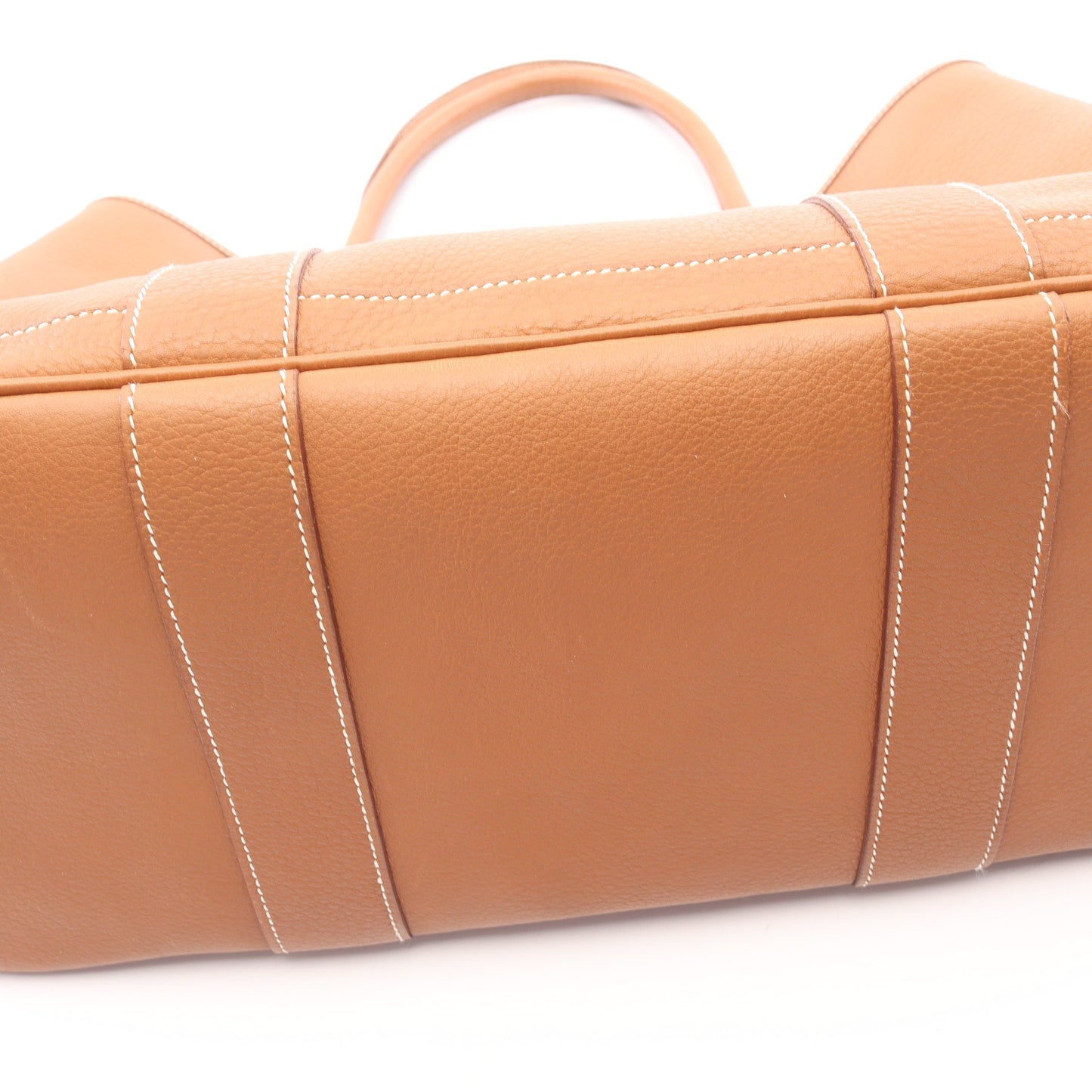 ガーデンパーティPM ゴールド ハンドバッグ トートバッグ ネゴンダ ブラウン シルバー金具 □L刻印 エルメス バッグ HERMES