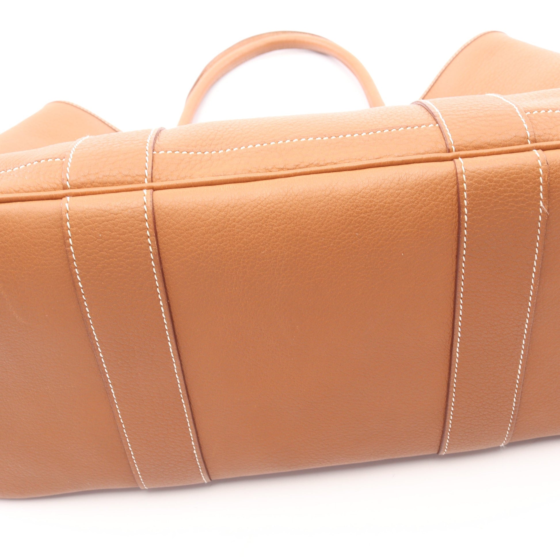ガーデンパーティPM ゴールド ハンドバッグ トートバッグ ネゴンダ ブラウン シルバー金具 □L刻印 エルメス バッグ HERMES