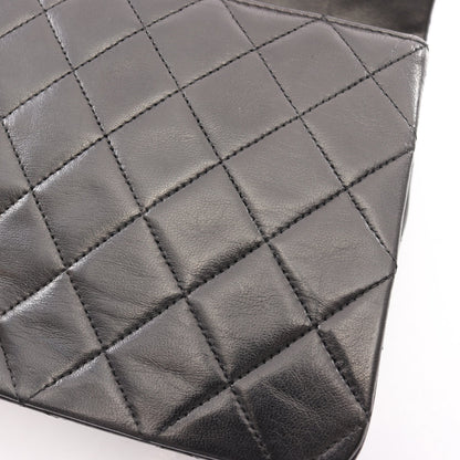 フルフラップ マトラッセ チェーンショルダーバッグ ラムスキン ブラック ゴールド金具 ヴィンテージ シャネル バッグ CHANEL
