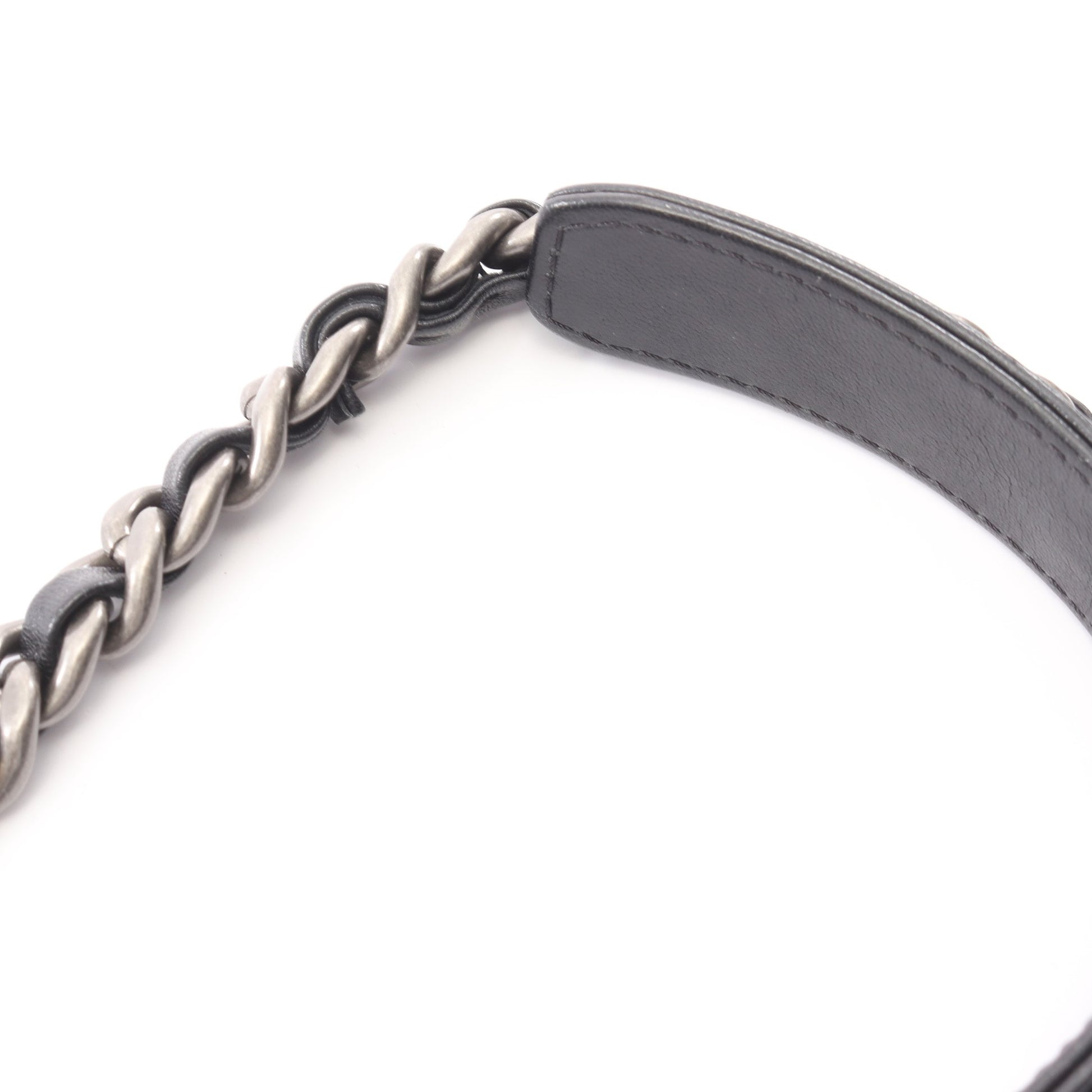 19 ディズヌフ マトラッセ コンビ金具 2WAY チェーンショルダーバッグ ラムスキン ブラック シャネル バッグ CHANEL