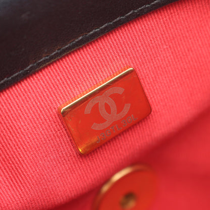 19 ディズヌフ マトラッセ コンビ金具 2WAY チェーンショルダーバッグ ラムスキン ブラック シャネル バッグ CHANEL