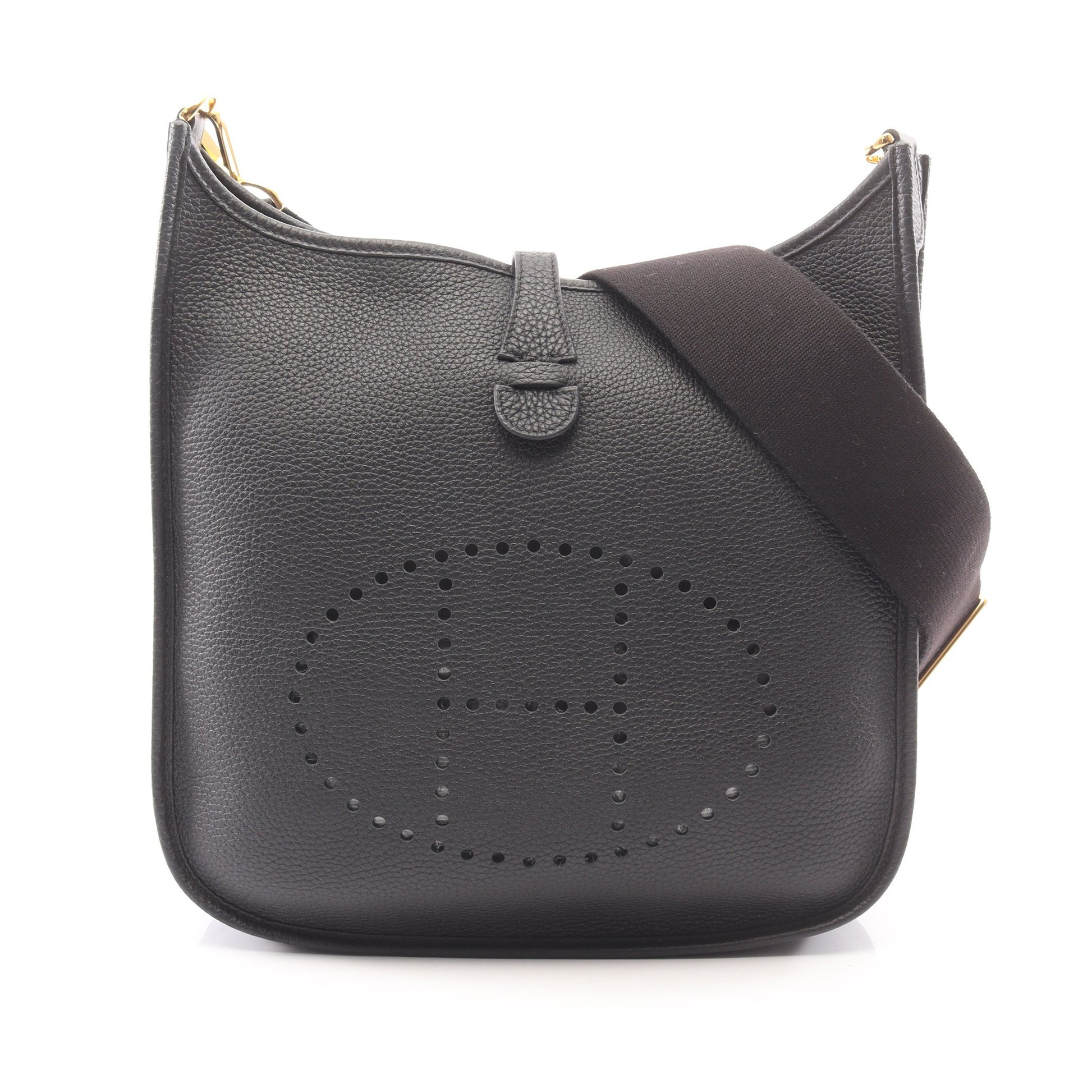エヴリン 3 トロワ PM ショルダーバッグ トリヨンクレマンス ブラック ゴールド金具 B刻印 エルメス バッグ HERMES