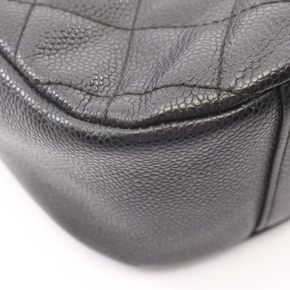 マトラッセ チェーンショルダーバッグ ワンショルダーバッグ キャビアスキン ブラック ゴールド金具 シャネル バッグ CHANEL