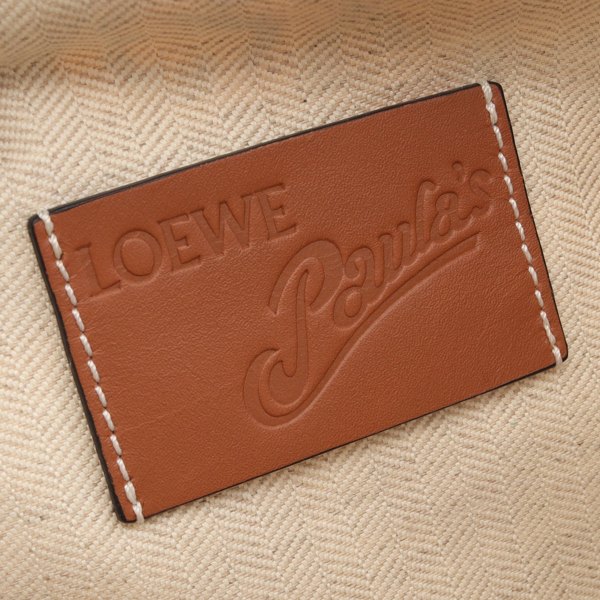 PAULA'S IBIZA アナグラム ベルトバッグ ボディバッグ キャンバス グリーン オレンジイエロー マルチカラー ロエベ バッグ LOEWE