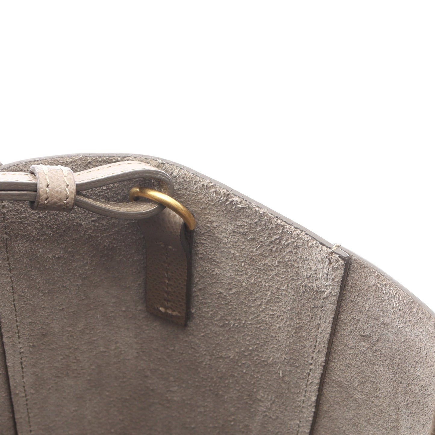 バーティカル スモール カバ 2WAY ハンドバッグ トートバッグ レザー グレーベージュ セリーヌ バッグ CELINE