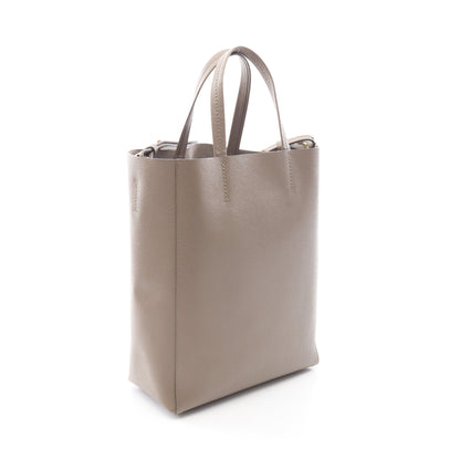 バーティカル スモール カバ 2WAY ハンドバッグ トートバッグ レザー グレーベージュ セリーヌ バッグ CELINE