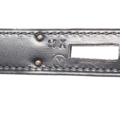 ケリー32 外縫い 2WAY ハンドバッグ ボックスカーフ ブラック ゴールド金具 ○Y刻印 エルメス バッグ HERMES