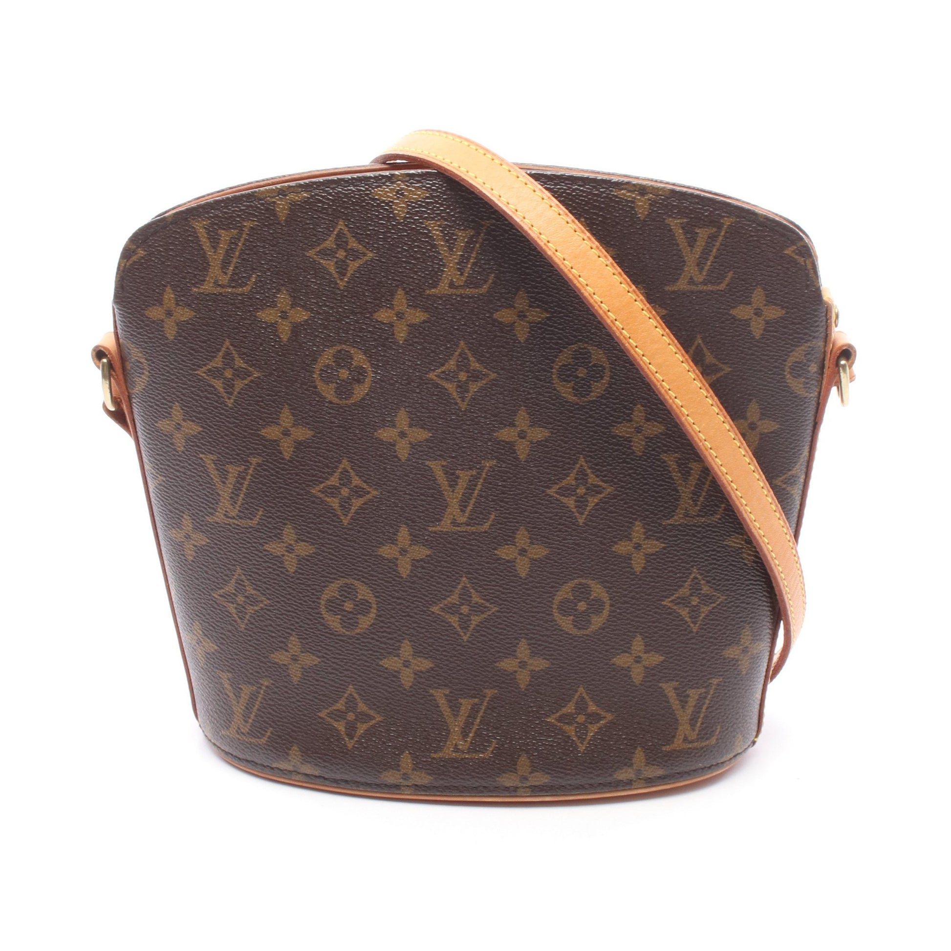 ドルーオ モノグラム ショルダーバッグ PVC レザー ブラウン ルイヴィトン バッグ LOUIS VUITTON