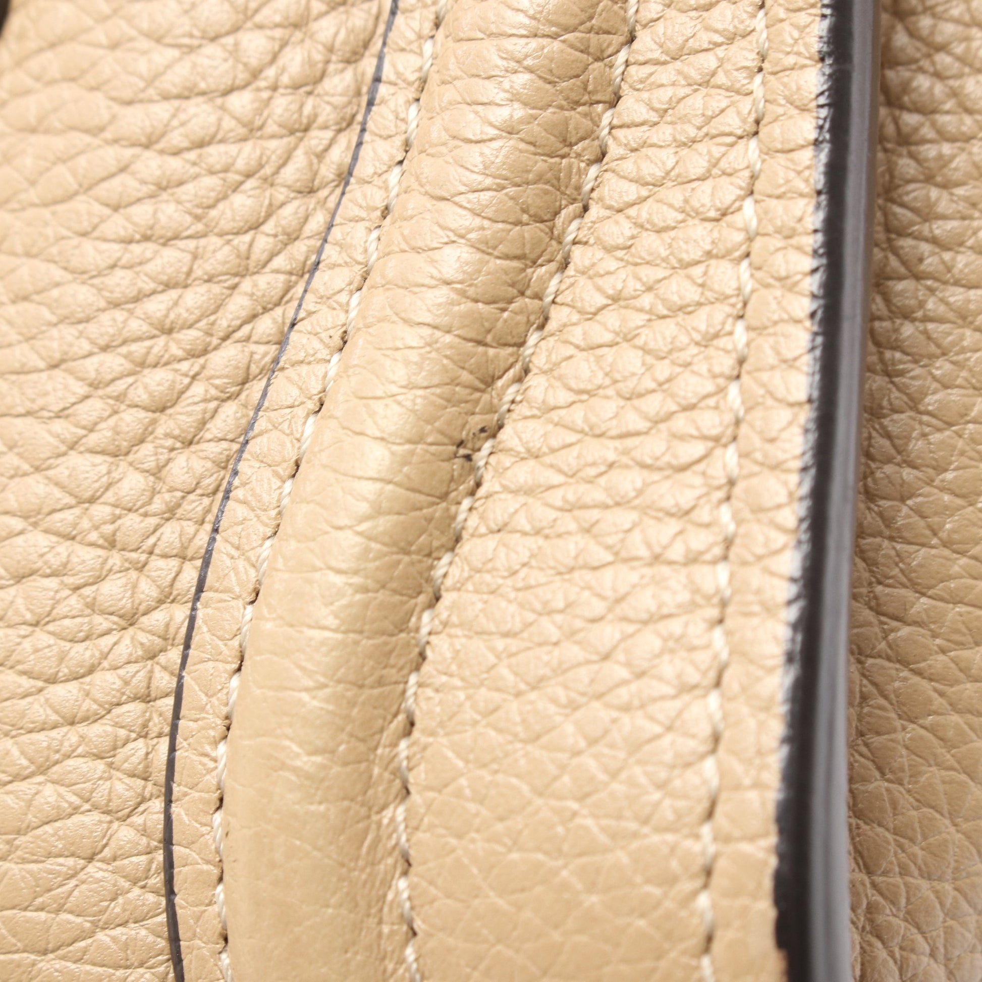 ラゲージ ナノショッパー 2WAY ハンドバッグ レザー ベージュ セリーヌ バッグ CELINE