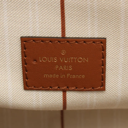 オンマイサイドMM モノグラムタフタージュ ブラン 2WAY ハンドバッグ キャンバス レザー ベージュ ブラウン ルイヴィトン バッグ LOUIS VUITTON