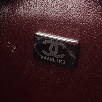 2.55 マトラッセ Wフラップ Wチェーンショルダーバッグ レザー ブラック アンティークシルバー金具 シャネル バッグ CHANEL