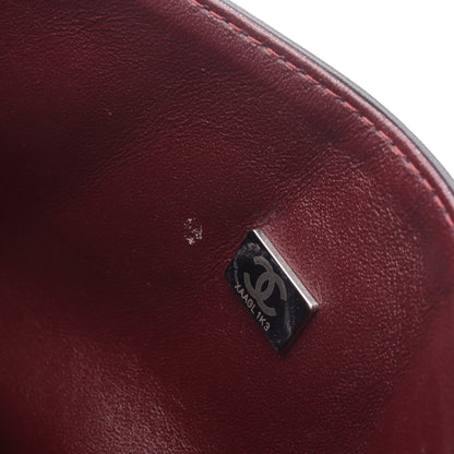 2.55 マトラッセ Wフラップ Wチェーンショルダーバッグ レザー ブラック アンティークシルバー金具 シャネル バッグ CHANEL