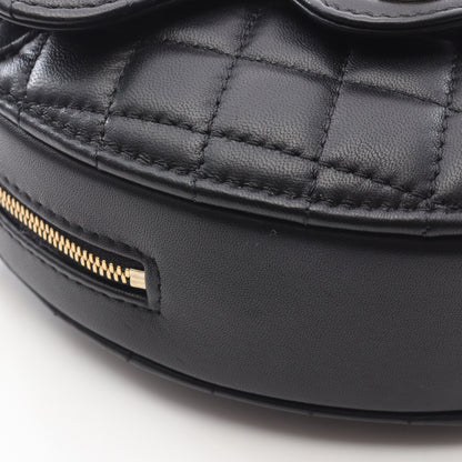マトラッセ ハート チェーンショルダーバッグ ラムスキン ブラック ゴールド金具 シャネル バッグ CHANEL