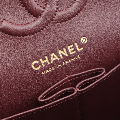 マトラッセ Wフラップ Wチェーンショルダーバッグ キャビアスキン ブラック ゴールド金具 シャネル バッグ CHANEL