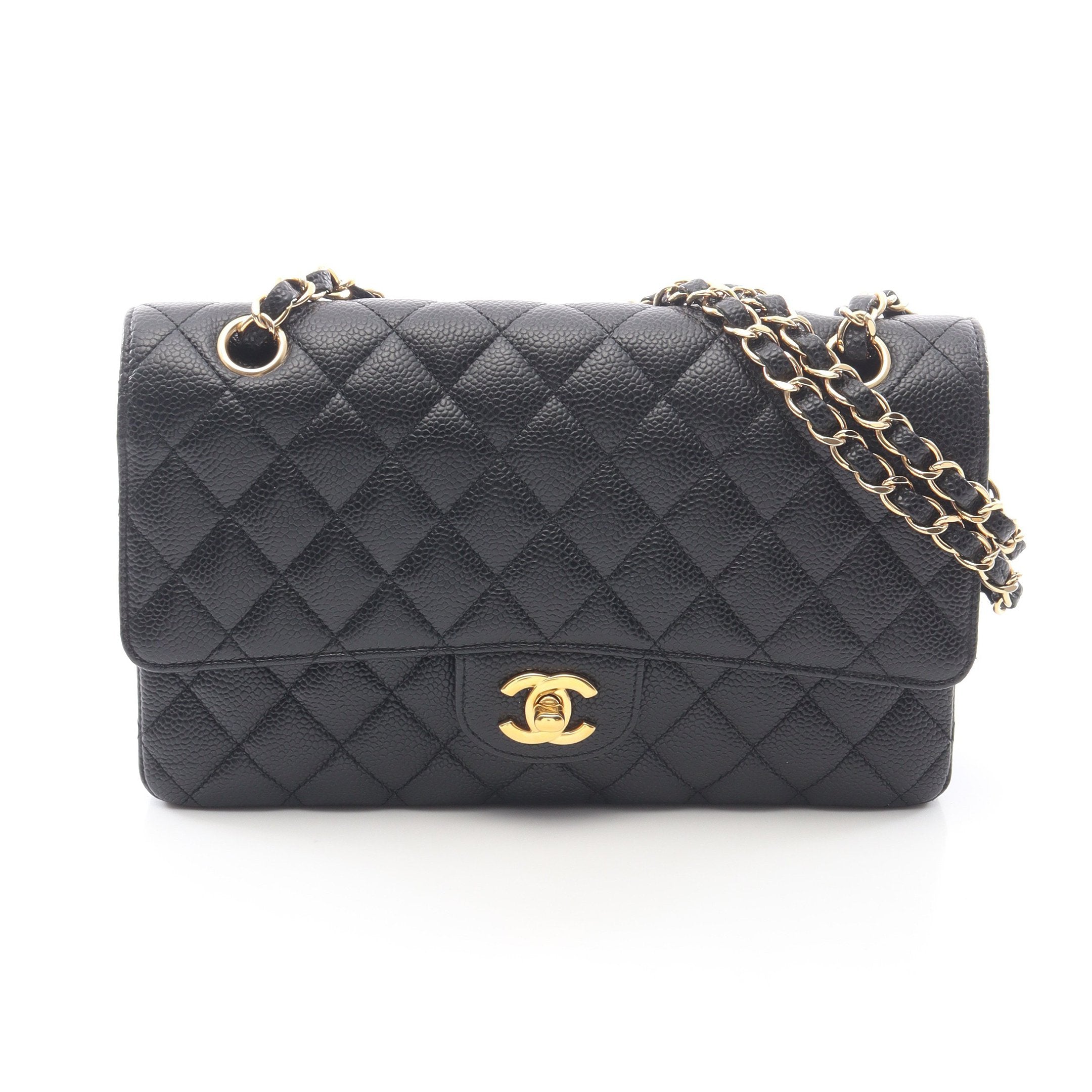 シャネル CHANEL デカマトラッセ30 A58600 14番台 ブラック ゴールド金具 キャビアスキン レディース ショルダーバッグ シャネル CHANEL デカマトラッセ30 A58600 14番台 ブラック ゴールド