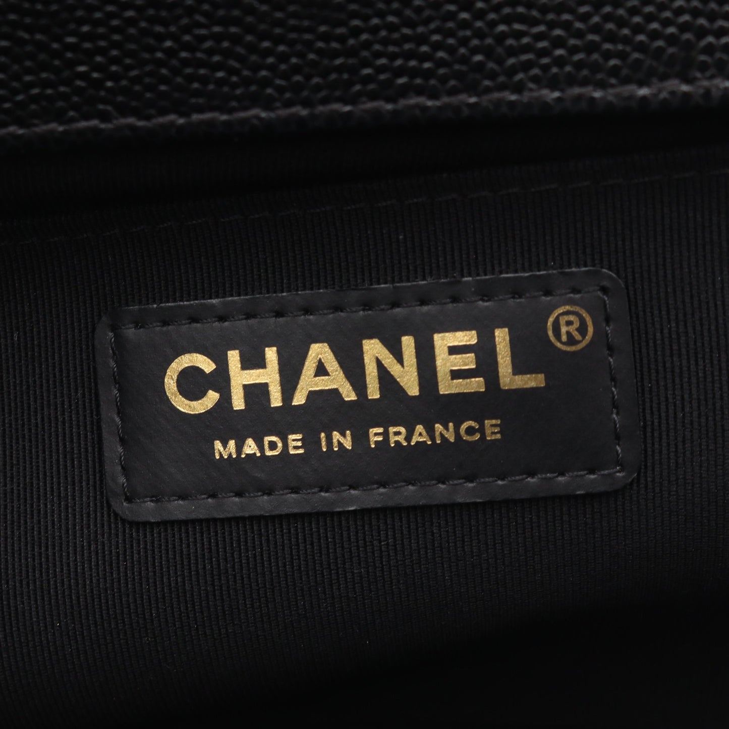 ボーイシャネル チェーンショルダーバッグ キャビアスキン ブラック ゴールド金具 シャネル バッグ CHANEL