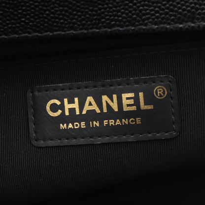 ボーイシャネル チェーンショルダーバッグ キャビアスキン ブラック ゴールド金具 シャネル バッグ CHANEL