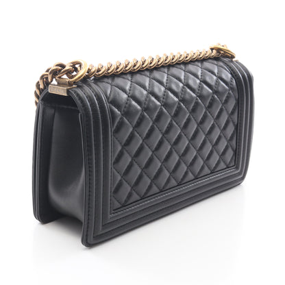 ボーイシャネル チェーンショルダーバッグ ラムスキン ブラック ゴールド金具 シャネル バッグ CHANEL