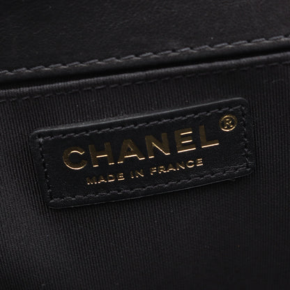 ボーイシャネル チェーンショルダーバッグ ラムスキン ブラック ゴールド金具 シャネル バッグ CHANEL