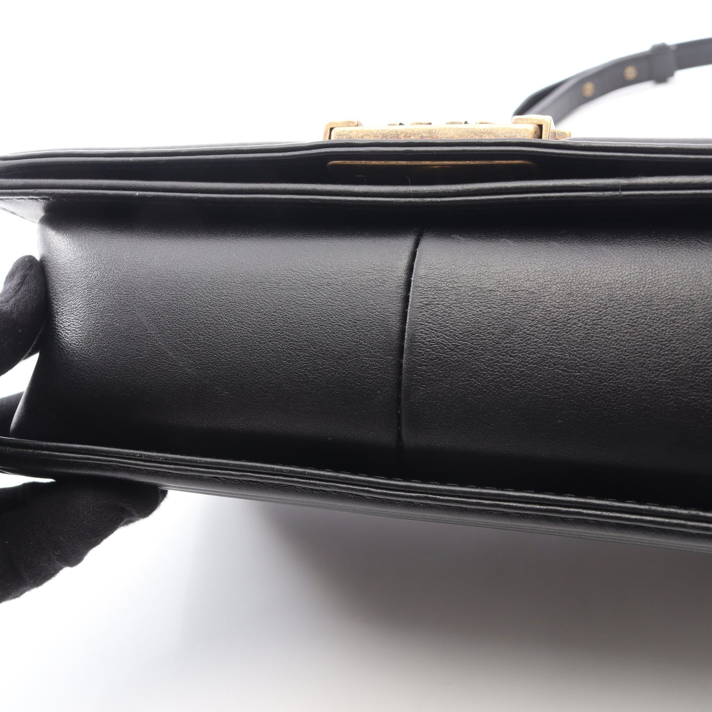 ボーイシャネル チェーンショルダーバッグ ラムスキン ブラック ゴールド金具 シャネル バッグ CHANEL