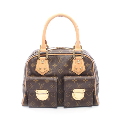 マンハッタンPM モノグラム ハンドバッグ PVC レザー ブラウン ルイヴィトン バッグ LOUIS VUITTON