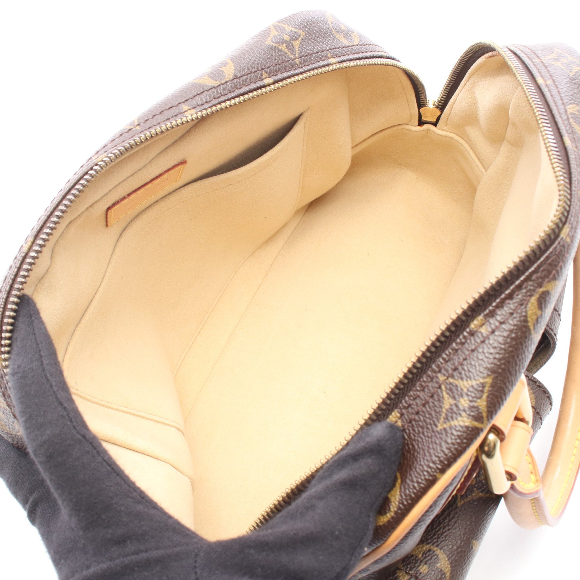 マンハッタンPM モノグラム ハンドバッグ PVC レザー ブラウン ルイヴィトン バッグ LOUIS VUITTON