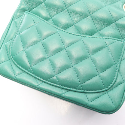 ミニマトラッセ チェーンショルダーバッグ ラムスキン グリーン ゴールド金具 シャネル バッグ CHANEL