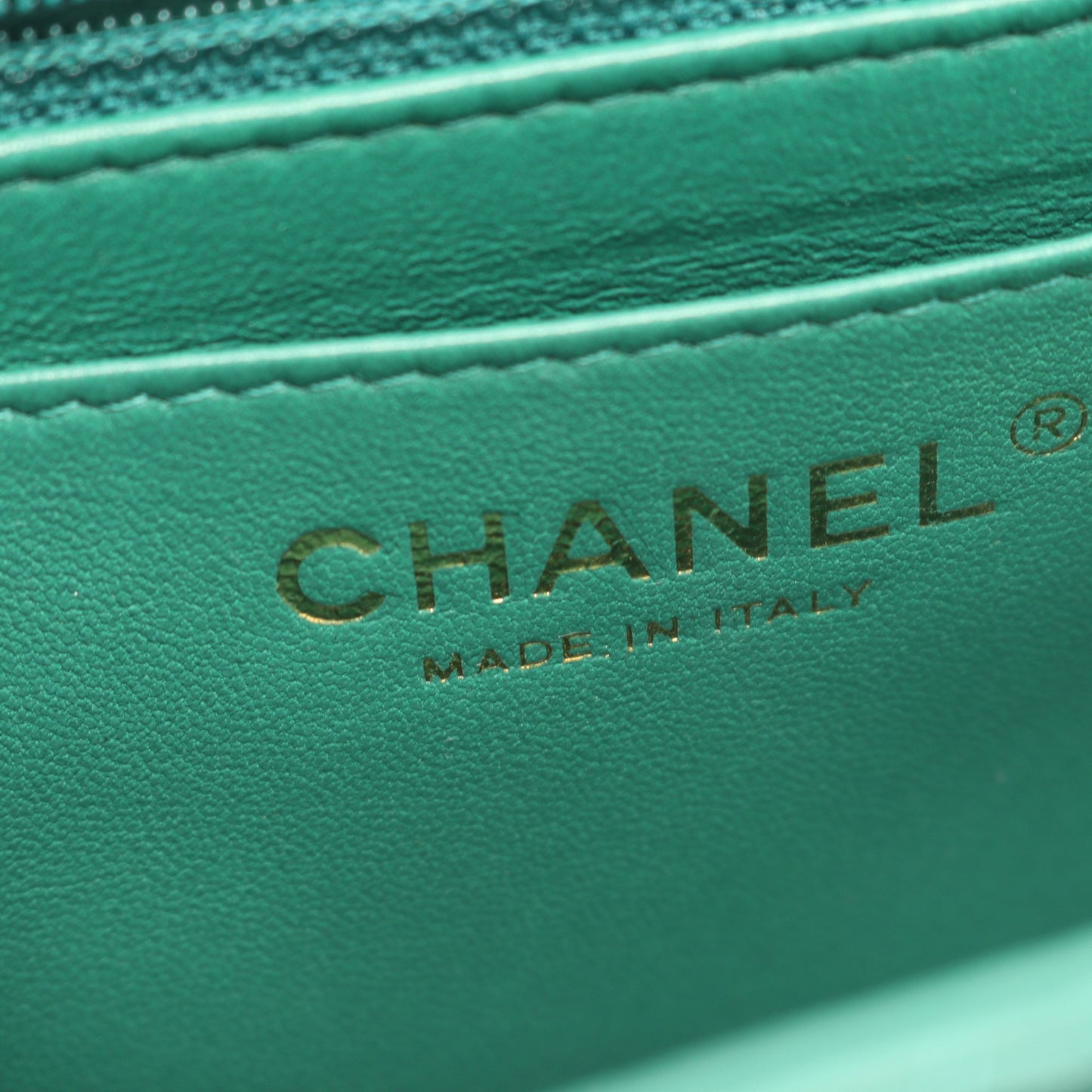 ミニマトラッセ チェーンショルダーバッグ ラムスキン グリーン ゴールド金具 シャネル バッグ CHANEL