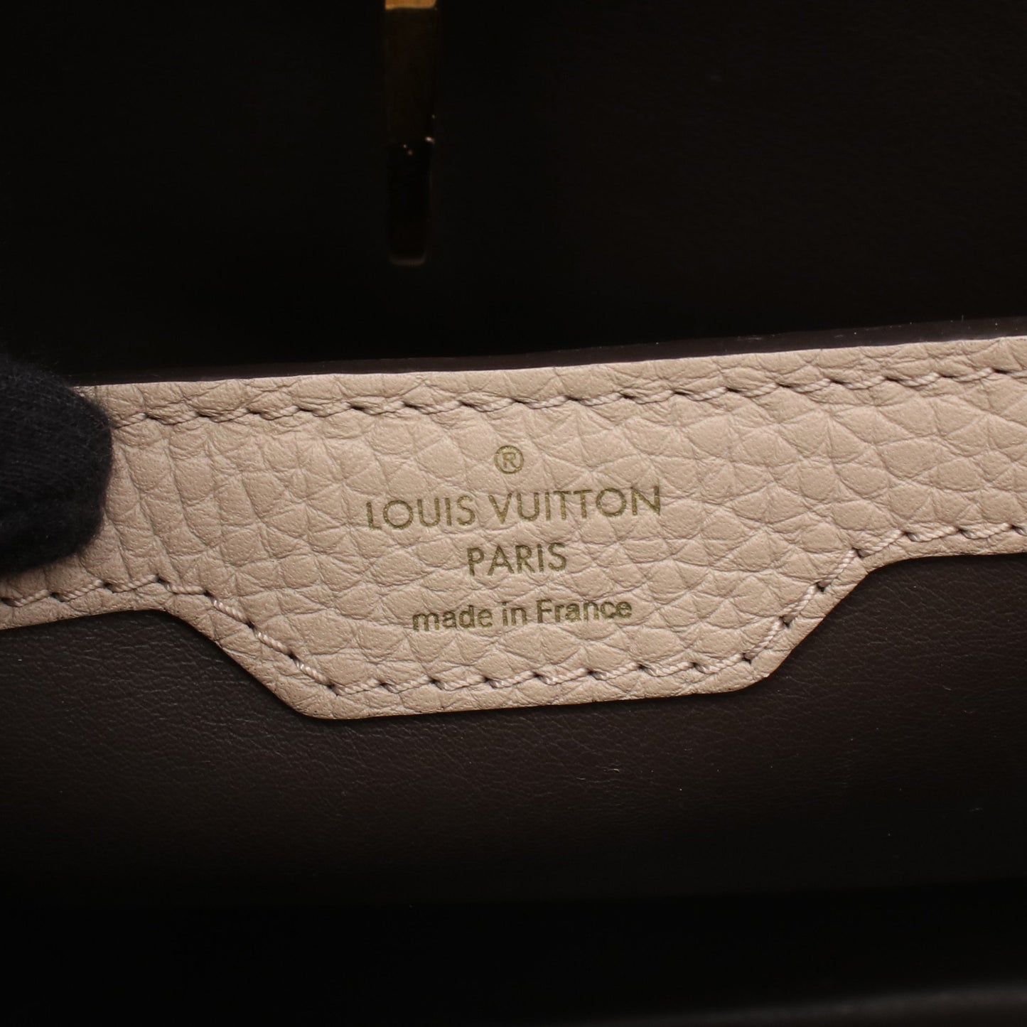 カプシーヌMM ガレ ハンドバッグ トリヨンレザー ベージュ ルイヴィトン バッグ LOUIS VUITTON
