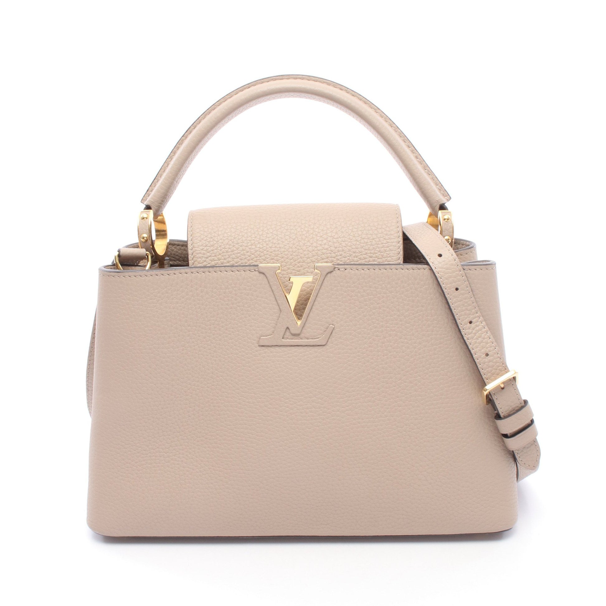 カプシーヌMM ガレ ハンドバッグ トリヨンレザー ベージュ ルイヴィトン バッグ LOUIS VUITTON