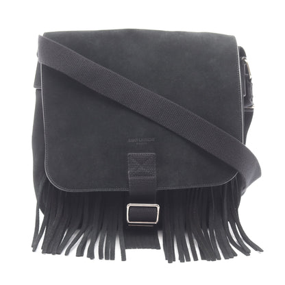 フリンジ ショルダーバッグ スエード ブラック サンローランパリ バッグ SAINT LAURENT PARIS