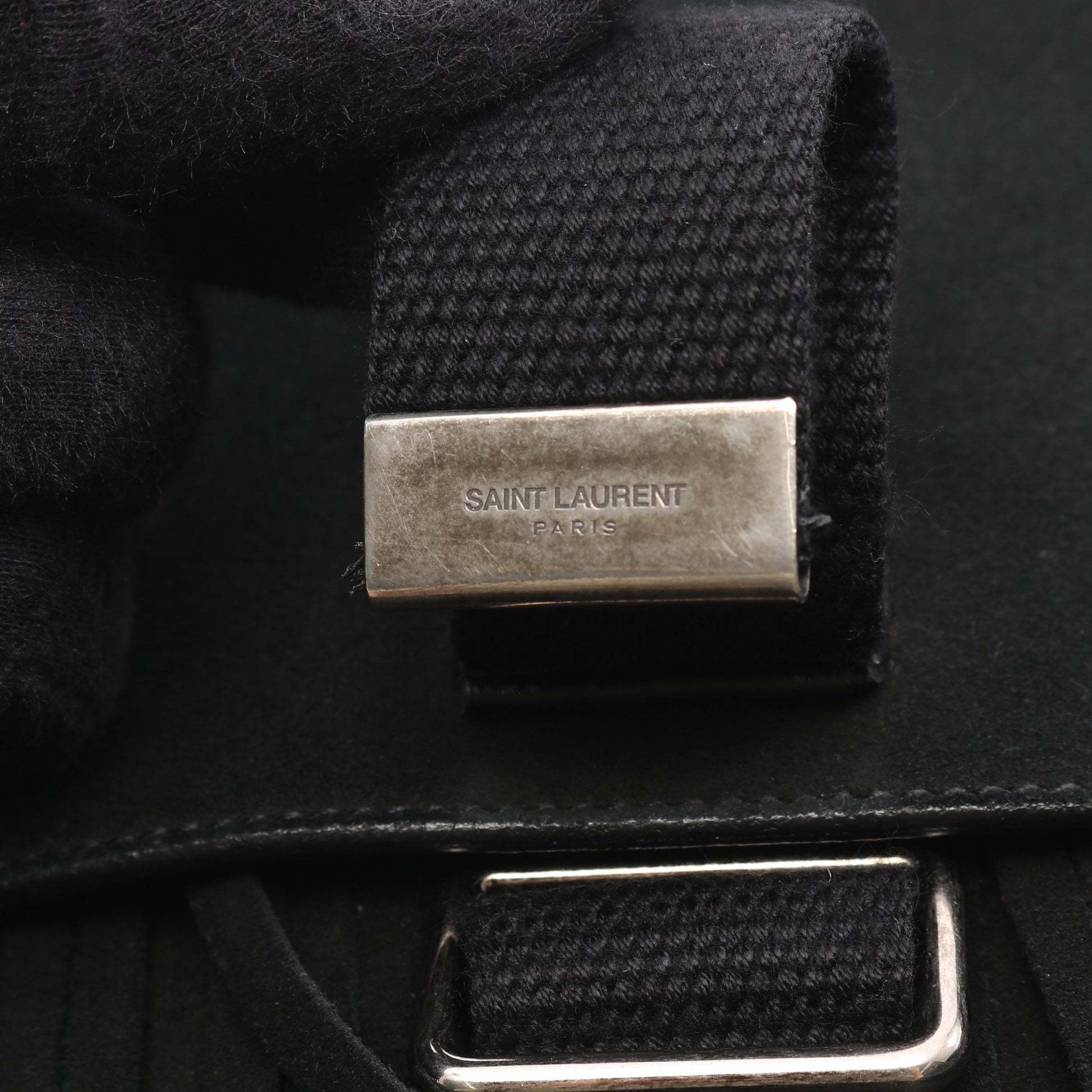 フリンジ ショルダーバッグ スエード ブラック サンローランパリ バッグ SAINT LAURENT PARIS