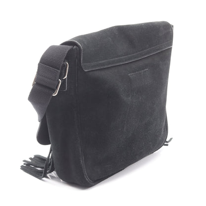フリンジ ショルダーバッグ スエード ブラック サンローランパリ バッグ SAINT LAURENT PARIS
