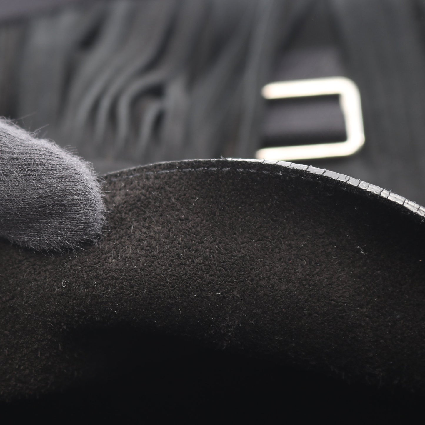 フリンジ ショルダーバッグ スエード ブラック サンローランパリ バッグ SAINT LAURENT PARIS