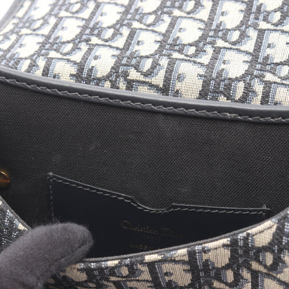 Bobby バッグ ミディアム オブリーク ショルダーバッグ キャンバス ネイビー クリスチャンディオール バッグ Christian Dior