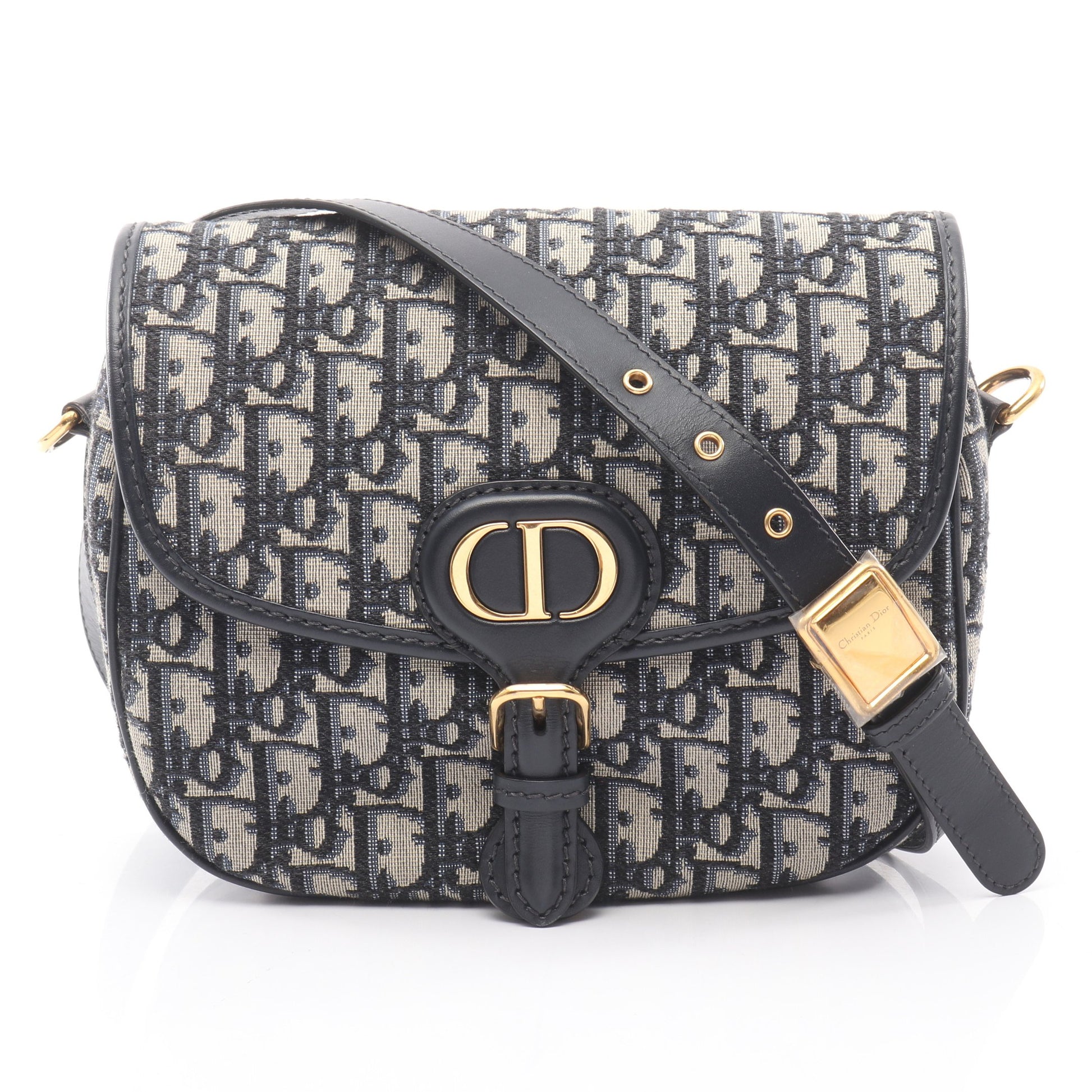Bobby バッグ ミディアム オブリーク ショルダーバッグ キャンバス ネイビー クリスチャンディオール バッグ Christian Dior