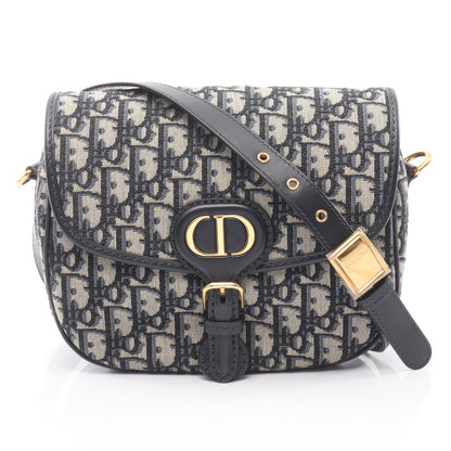 Bobby バッグ ミディアム オブリーク ショルダーバッグ キャンバス ネイビー クリスチャンディオール バッグ Christian Dior