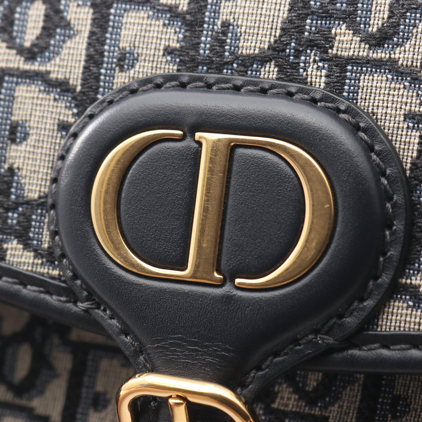 Bobby バッグ ミディアム オブリーク ショルダーバッグ キャンバス ネイビー クリスチャンディオール バッグ Christian Dior